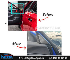 Honda Civic 2022 Carbon Fiber Door Tweeter Trims For 11th Generation