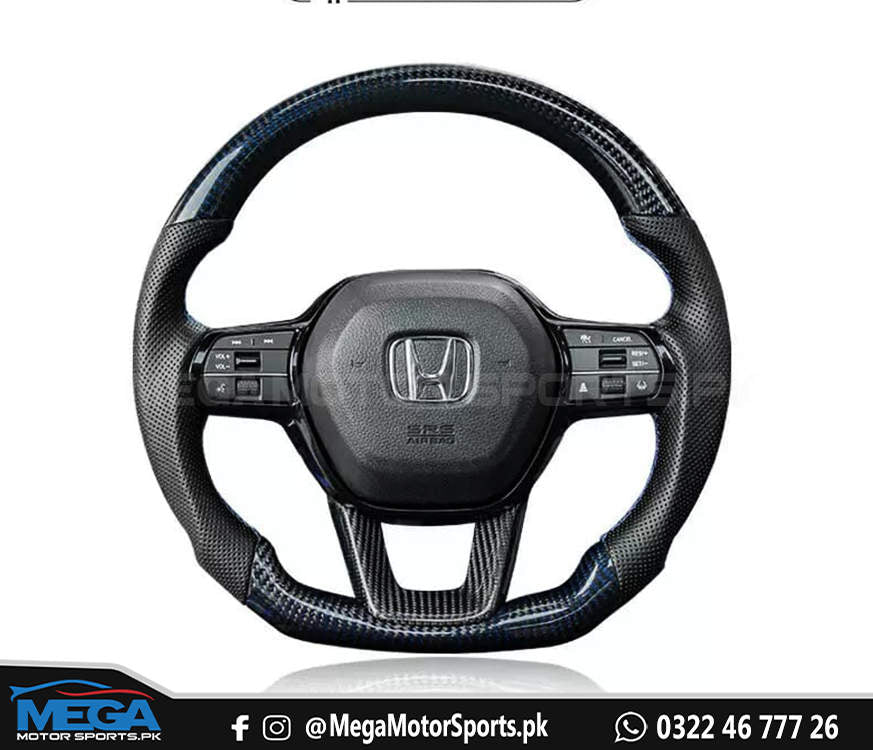 Honda Civic 2022 Carbon Fiber Steering Wheel For 11th Generation 2022 2023