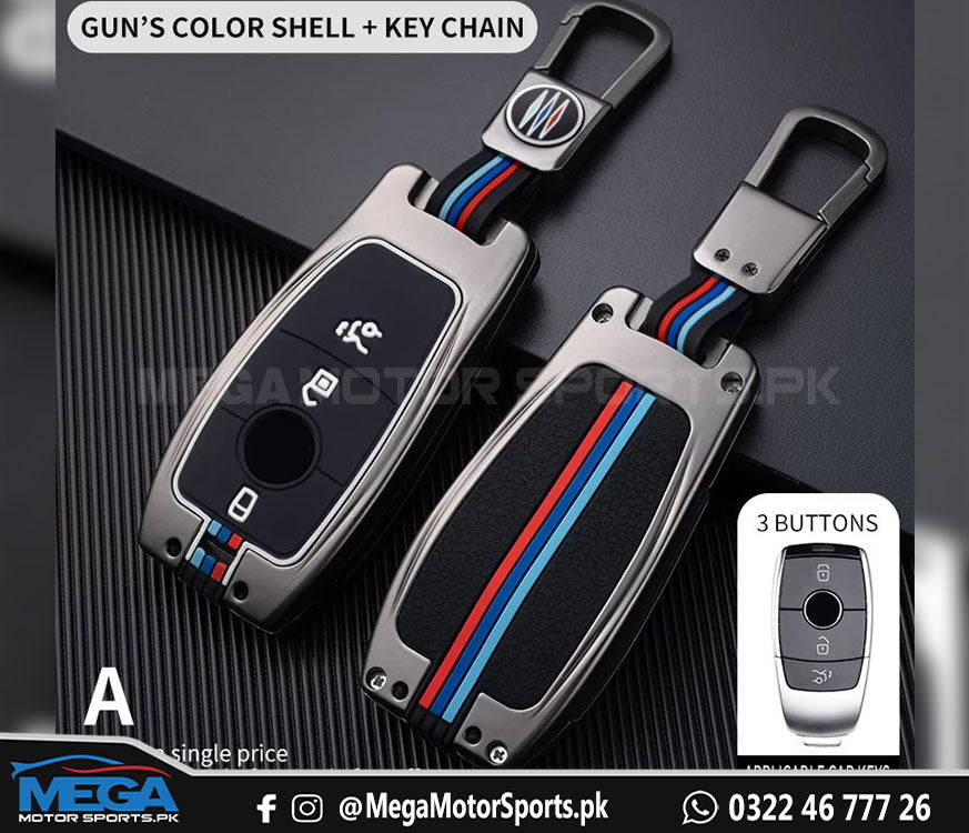 Mercedes Benz E-Class E200 , E260 , E300 ,E320 Metal Key Fob / Key Cover For 2016 - 2020
