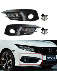 Honda Civic X 3 Lens 2 Color LED Fog Lamps 2016+