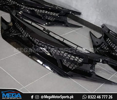 Honda Civic Piano Black X Grill