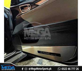 Honda Civic X  Anti Kick Door Protection Cover Chrome 2016-2020