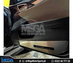 Honda Civic X  Anti Kick Door Protection Cover Chrome 2016-2020