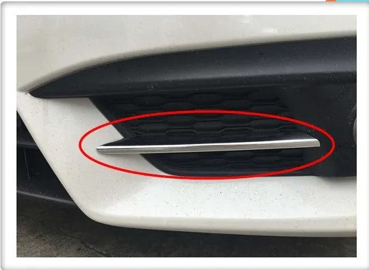 Civic X Rear Bumper Chrome Trim - Facelift Bumper Chrome - 2016+