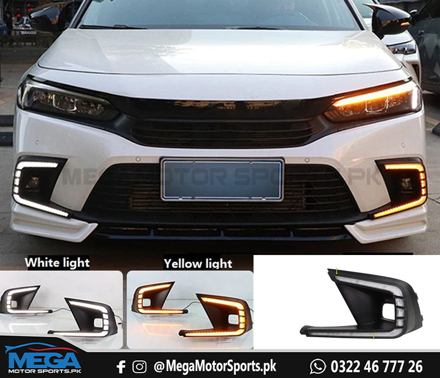 Honda Civic 2022 LED Fog Lamp DRLs For 11th Generation 2022 2023
