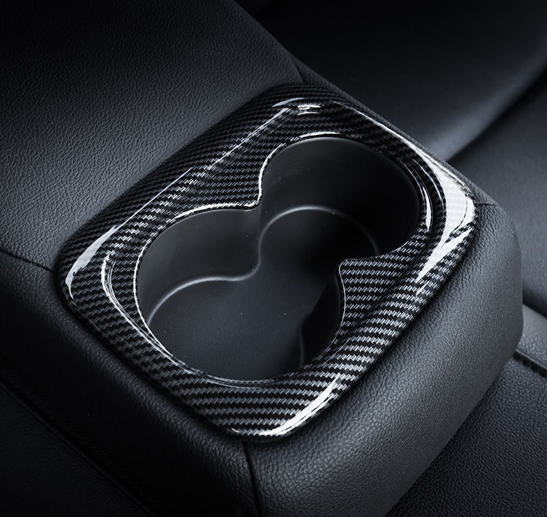 Honda Civic X Carbon Fiber Cup Holder Trim 2016+