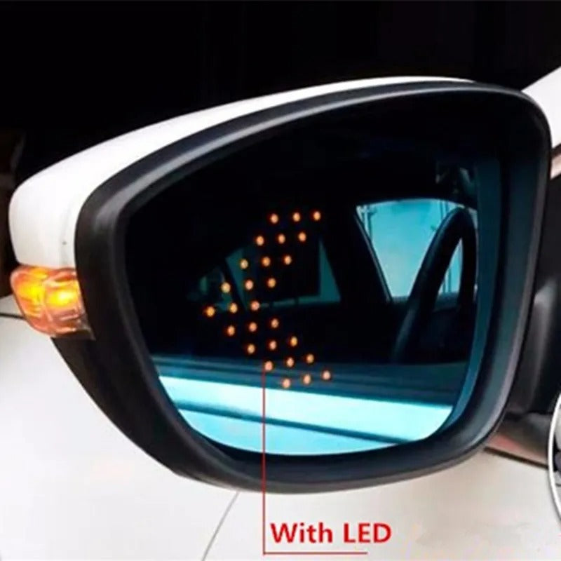 Honda Fit Wide View LED Blue Mirrors