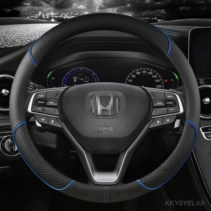 Honda Civic Reborn Carbon Fiber Steering Leather Cover For 2006-2012