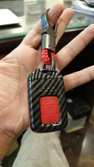 Honda Civic Red Carbon Fiber Key Fob 3 Button