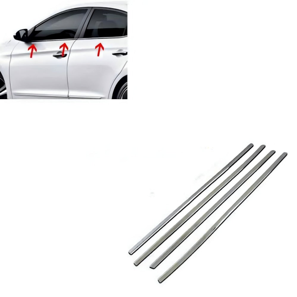 Honda Vezel Chrome Weather Strips - 4pcs - Model 2013-2020