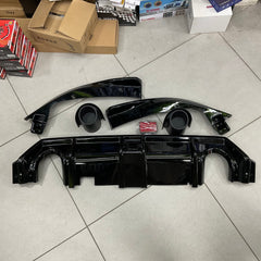 Honda Civic X Carbon Fiber Rear Bumper Splitter V1 For Models 2016 2017 2018 2019 2020 2021