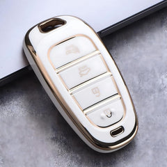 Hyundai Tucson TPU White Key Fob / Key Cover For 2020 2021 2022