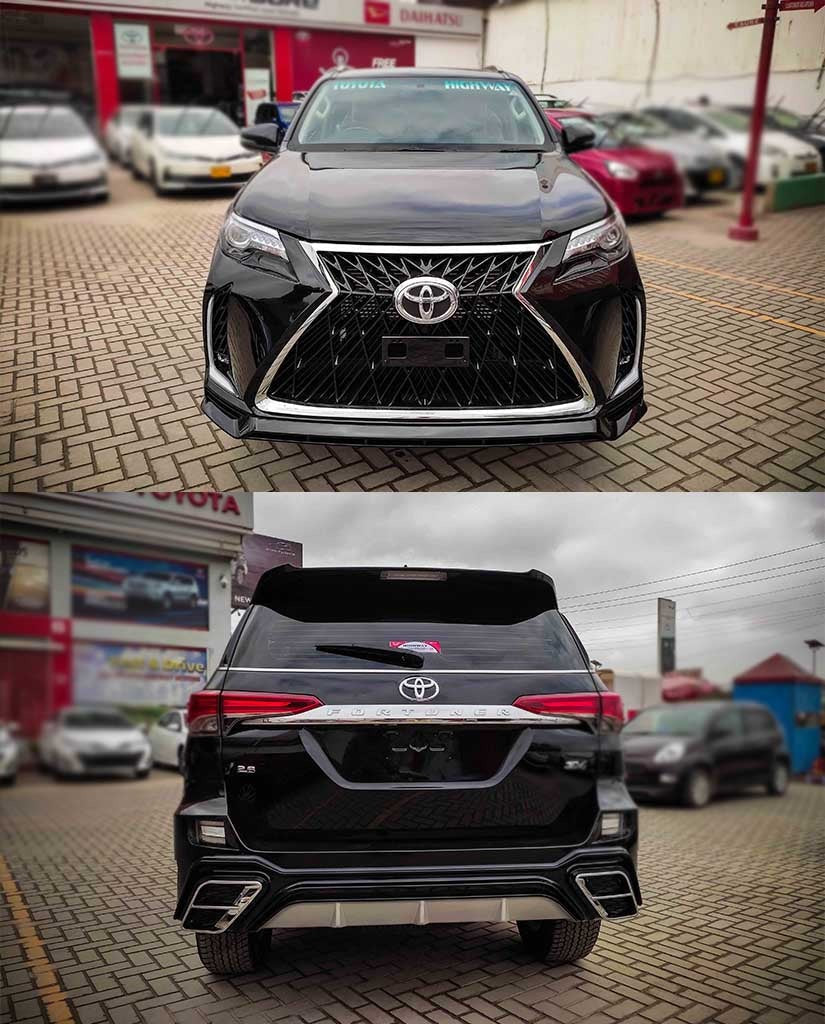 Toyota Fortuner Facelift Lexus GX Style Body Kit For 2021 2022 2023