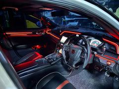 Honda Civic X Carbon Fiber LED Steering Wheel 2016-2020