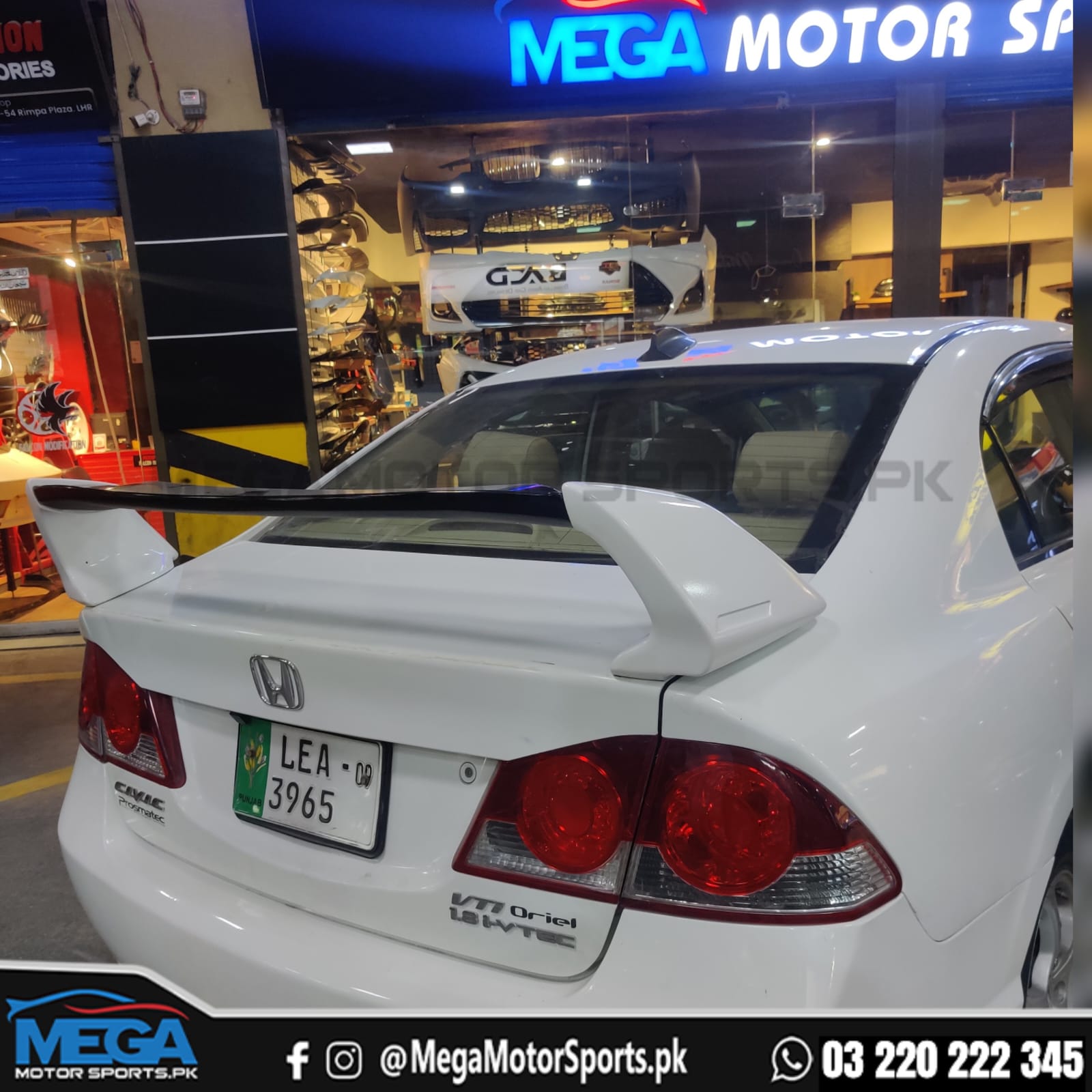 Civic Reborn Mugen RR Spoiler 2006 - 2012 ABS Plastic