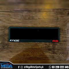Civic X Number Plate SI / Type R / HONDA / PRL / RS