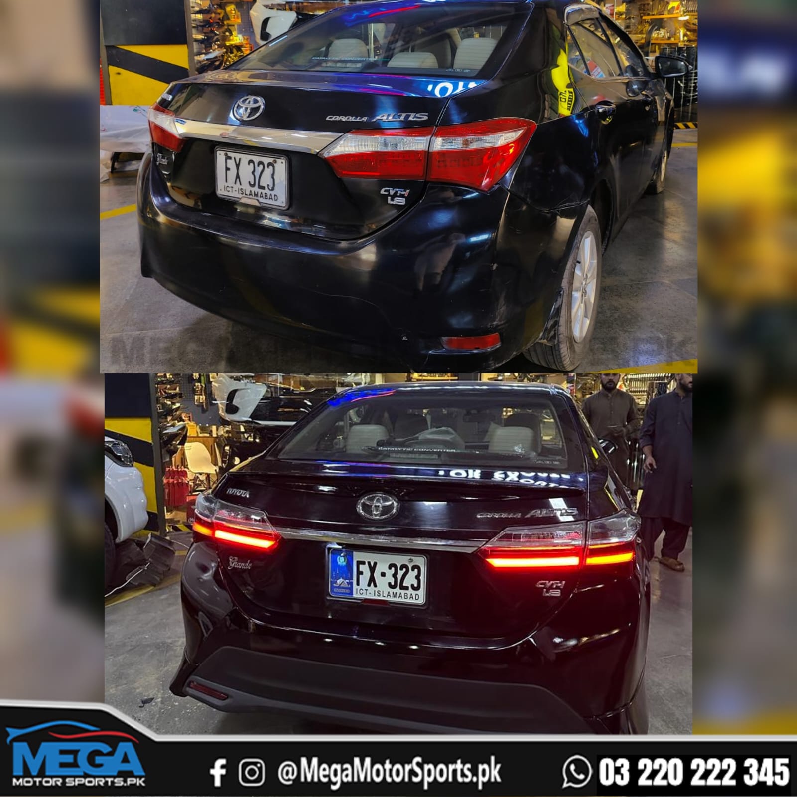 Toyota Corolla Tail Lights - Grande, Gli , Altis For 2014 - 2020