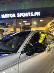 Honda Civic 2022 Glossy Black Batman / M3 Style Side Mirror Covers For 11th Generation 2022 2023