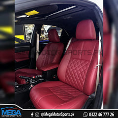 Toyota Corolla X Seat Covers Red Burgundy 2014 - 2023
