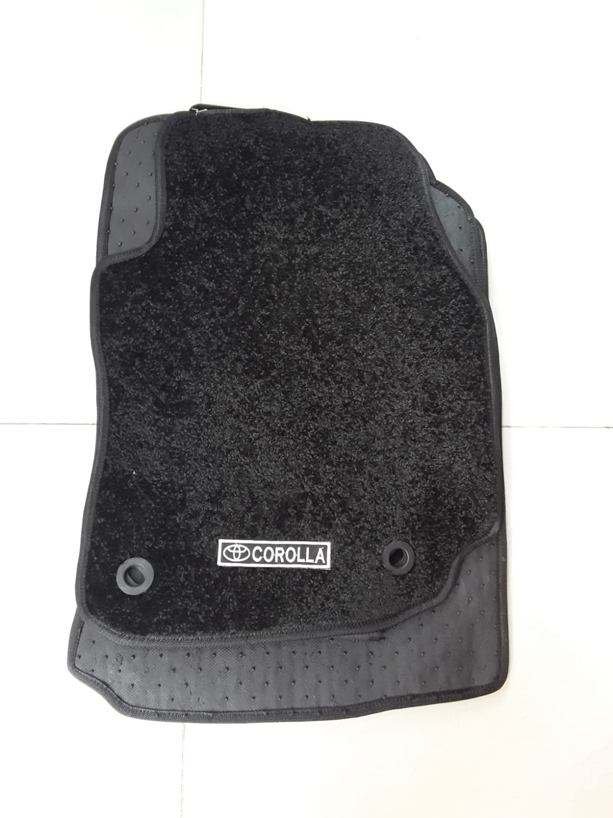 Toyota Corolla Rug Style Velvet Floor Mat Black - 2014 - 2023