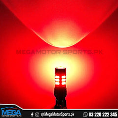 Brake Red LED Bulbs with 3 Strobe Effect - T20