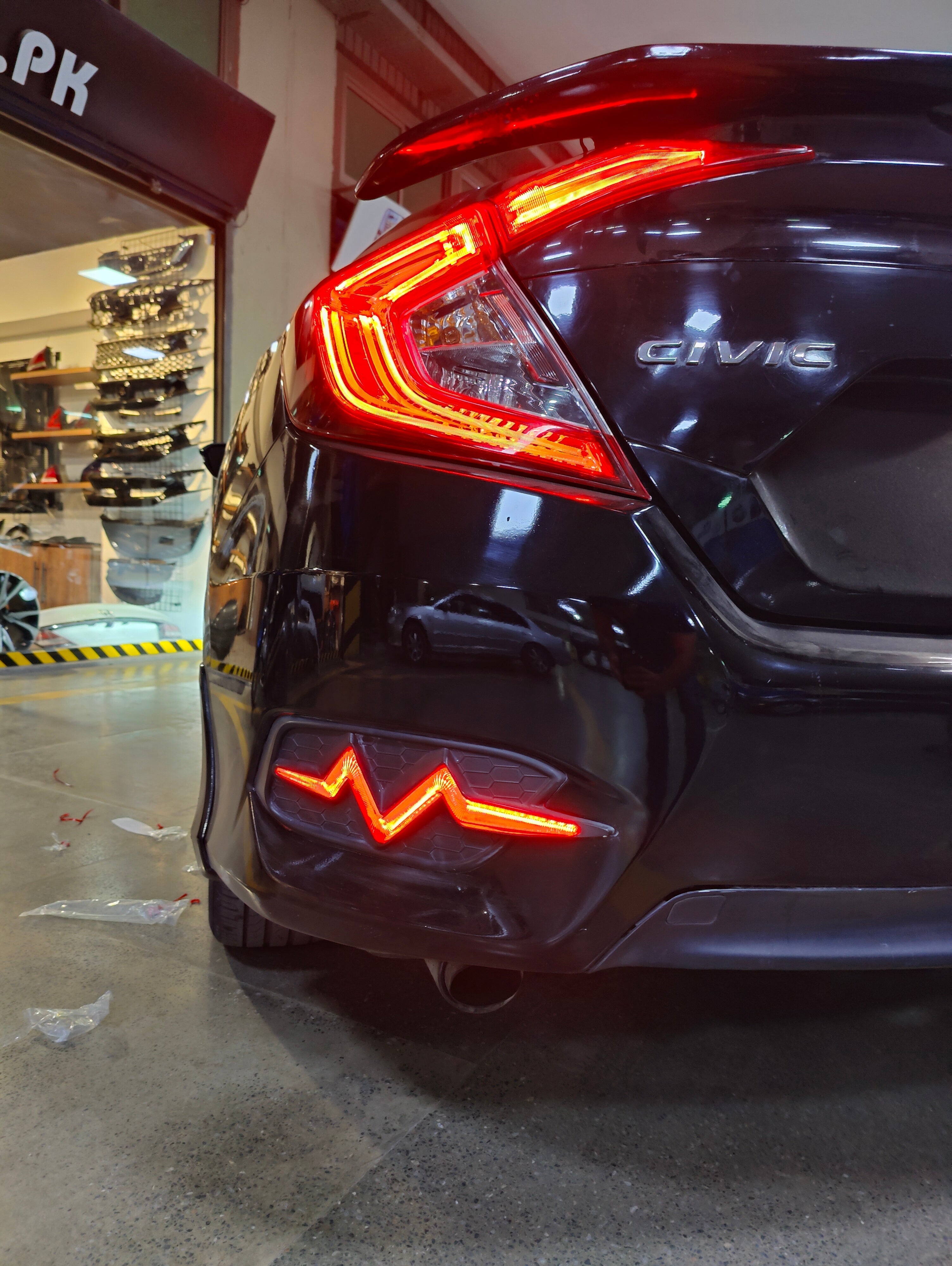 Honda Civic X Back Bumper Light Heartbeat A Style LED 2016-2020
