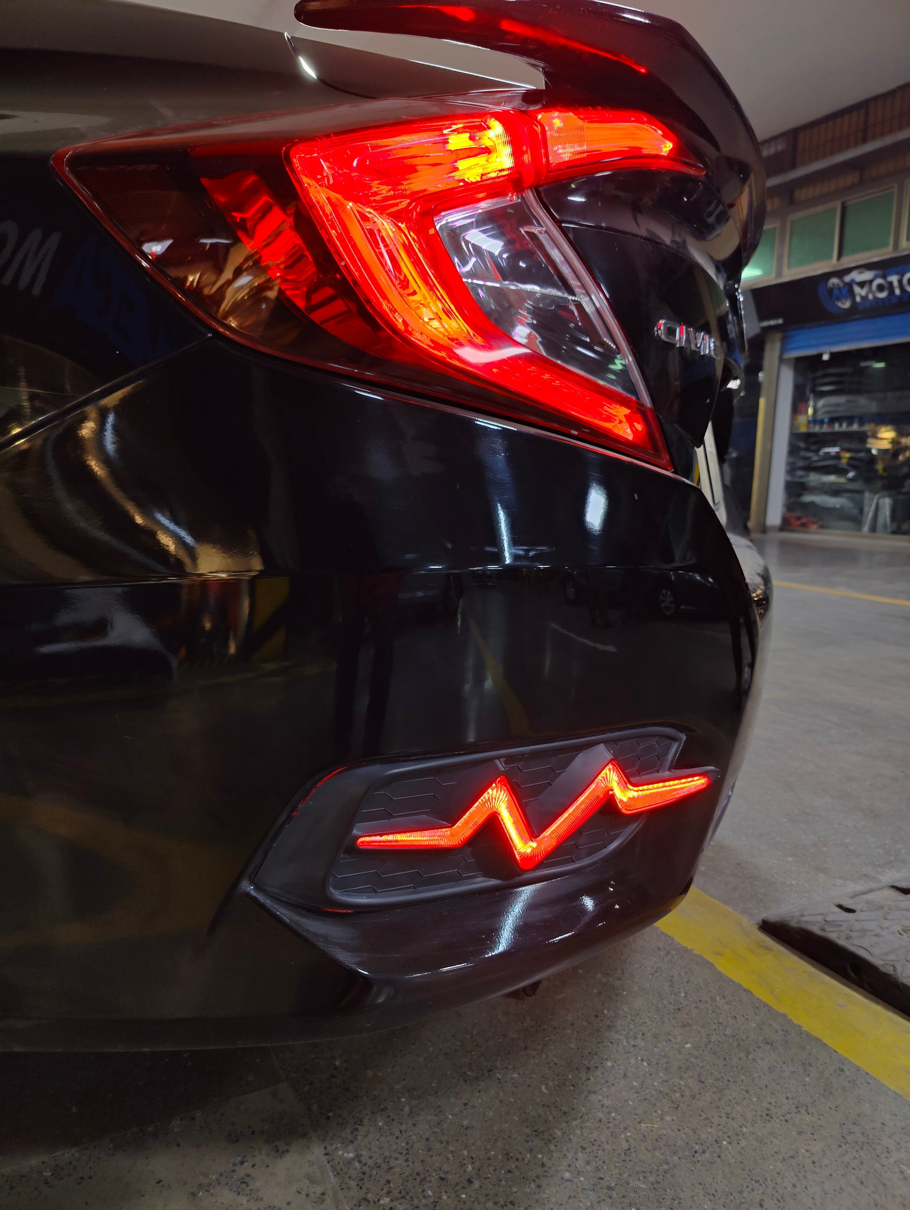 Honda Civic X Back Bumper Light Heartbeat A Style LED 2016-2020