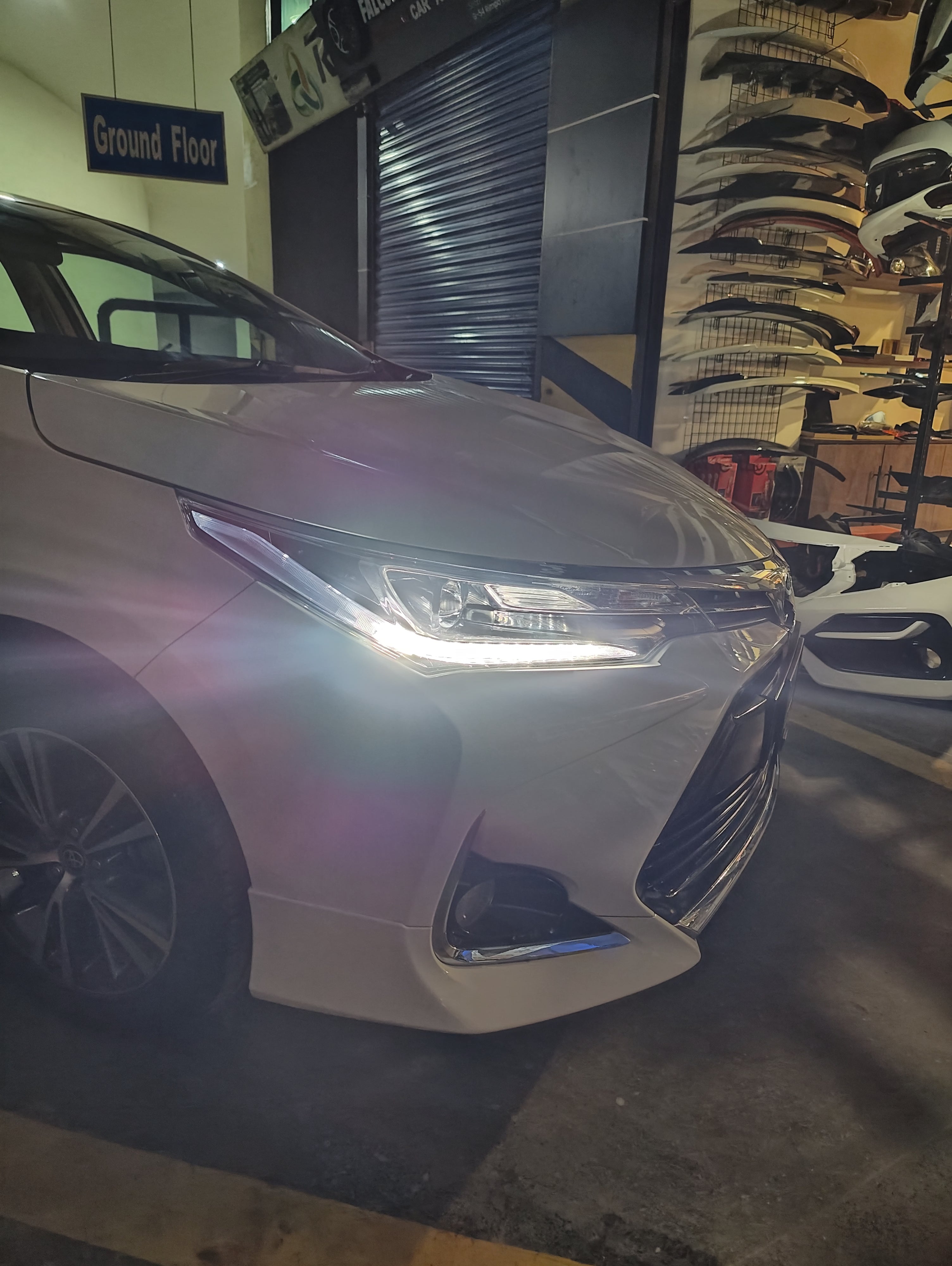 Corolla Altis Grande X Bumpers Facelift Front and Back for 2017 2018 2019 2020 2021