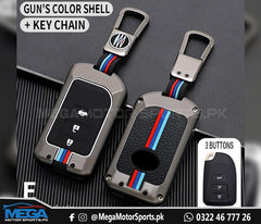 Toyota Yaris 3 Button Metal Key Fob / Key Cover For 2020 2021 2022