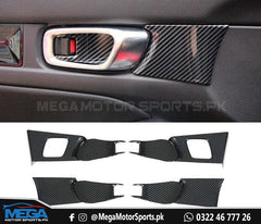 Honda Civic 2022 Carbon Fiber Inner Door Handle Bowl For 11th Generation 2022 2023