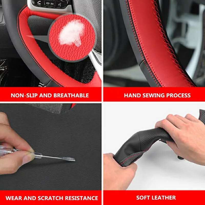 Honda Vezel Carbon Fiber Steering Leather Cover