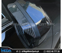 Honda Civic X  Rain Visor Side Mirror Carbon Fiber Trim 2016-2021