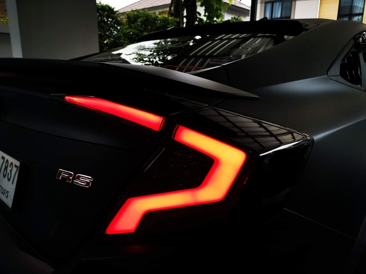 Honda Civic X  Smoke Matrix Style Tail Lights 2016-2021