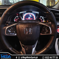 Honda Civic X  OEM RED LED Cluster / Meter For 2016 - 2021