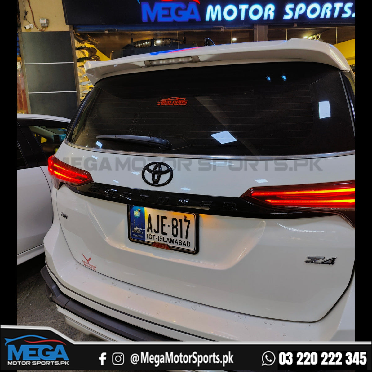 Fortuner Trunk Black Garnish Legender Style - Model 2016 - 2023