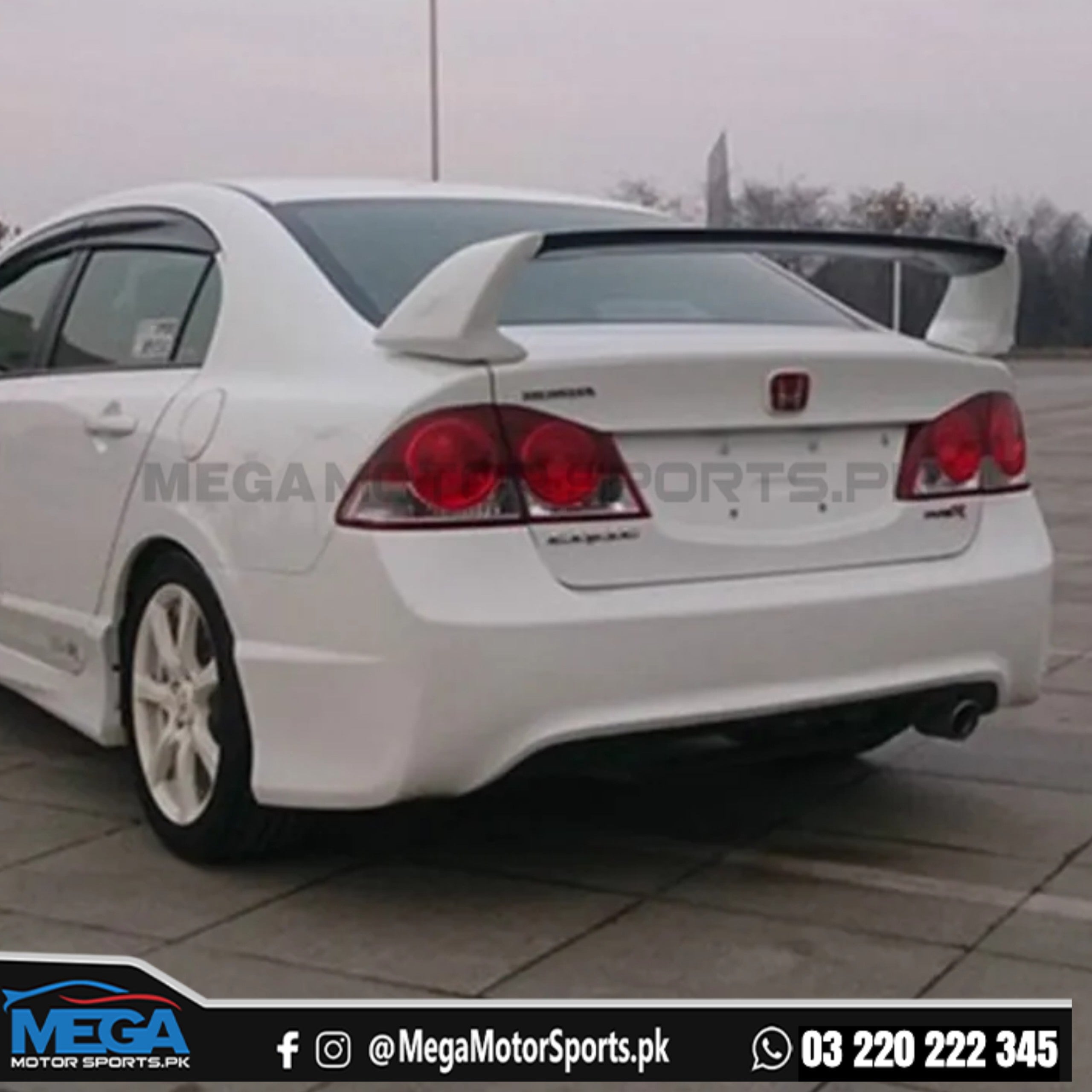 Civic Reborn Mugen RR Spoiler 2006 - 2012 ABS Plastic