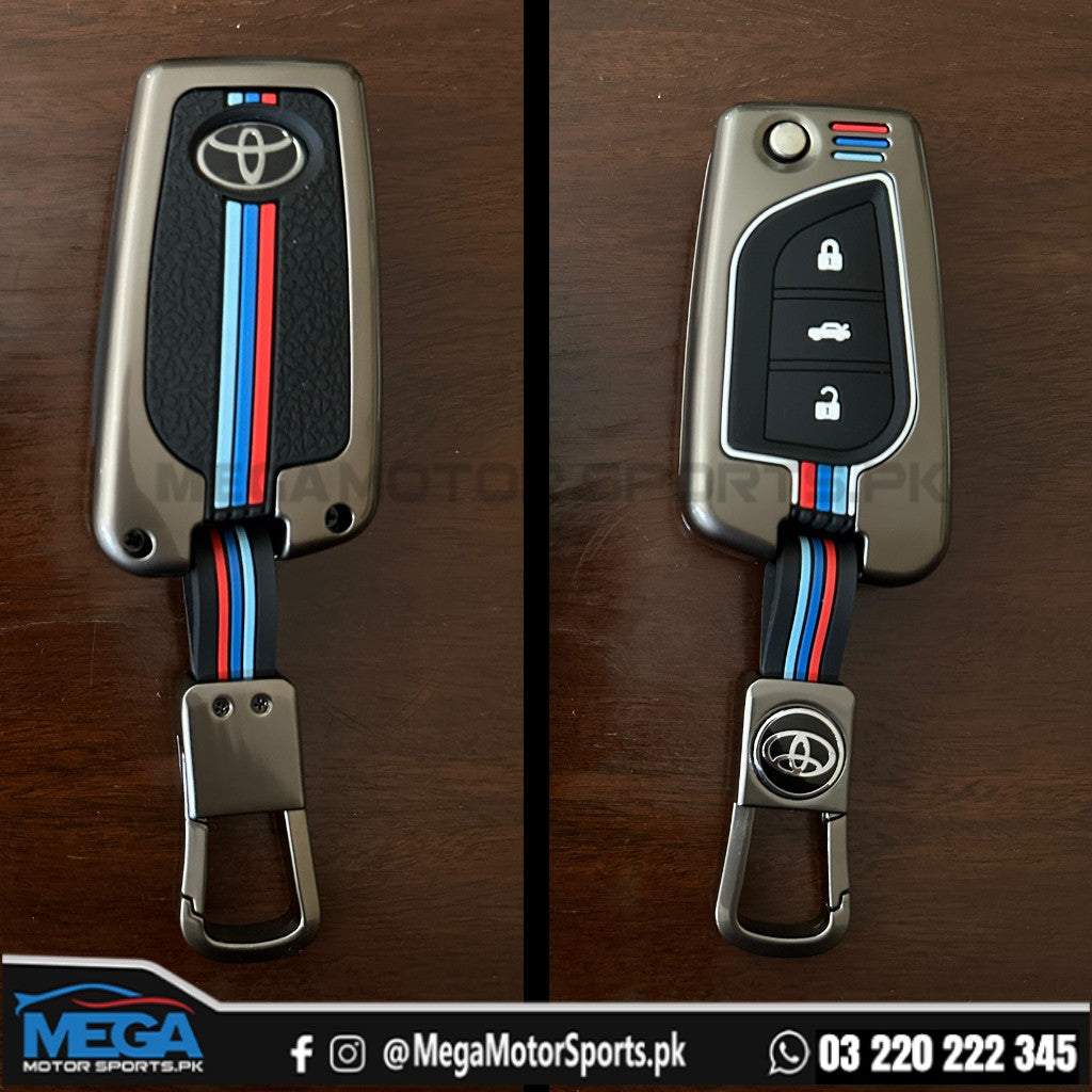 Toyota Corolla Metal Zinc Alloy Key Fob Cover - Model 2017 - 2019