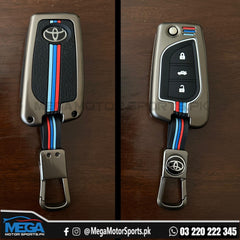Toyota Corolla Metal Zinc Alloy Key Fob Cover - Model 2017 - 2019