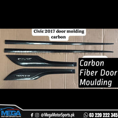 Honda Civic X Carbon Fiber Door Molding 2016-2020