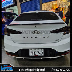 Hyundai Elantra Trunk Lip Spoiler V1 ABS Plastic  2021 - 2024