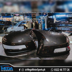 Honda Civic Rebirth Carbon Fiber Batman Style Side Mirror Covers For 2012 2013 2014 2015