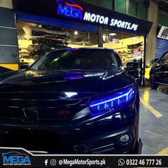 Civic X RGB Audi Style Headlights 2016 -2021