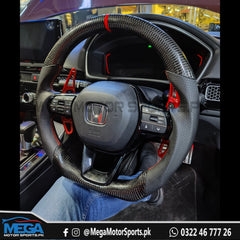 Honda Civic 2022 Carbon Fiber Steering Wheel For 11th Generation 2022 2023