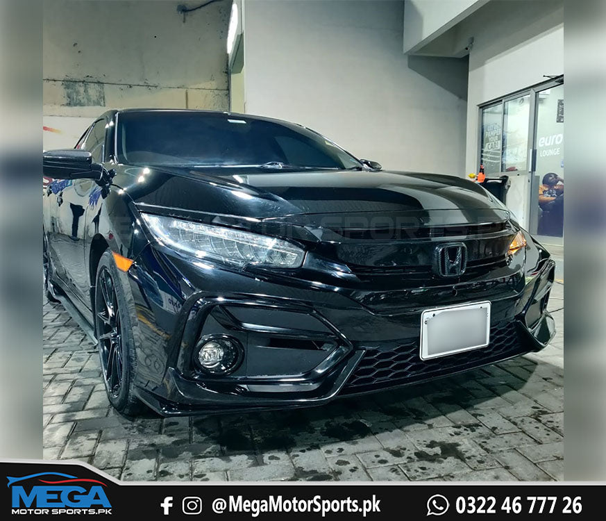 Honda Civic X  Facelift Front SI Bumper V2 For 2016 - 2021