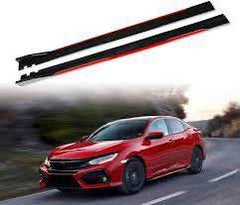 Universal Side Splitter / Side Skirt Panel Gloss Black and Red