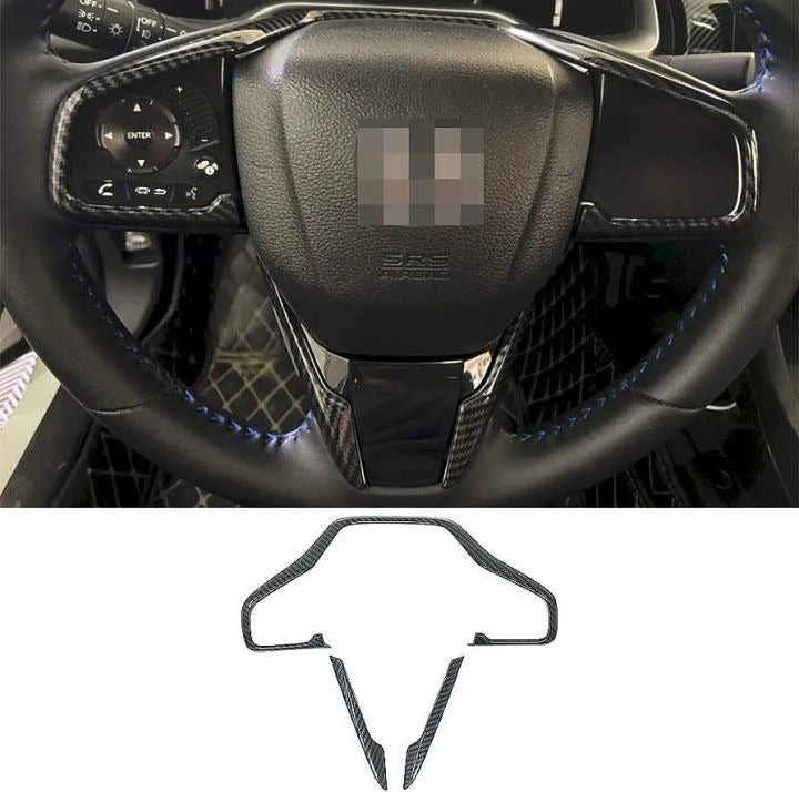 Honda Civic X Carbon Fiber Steering Trim
