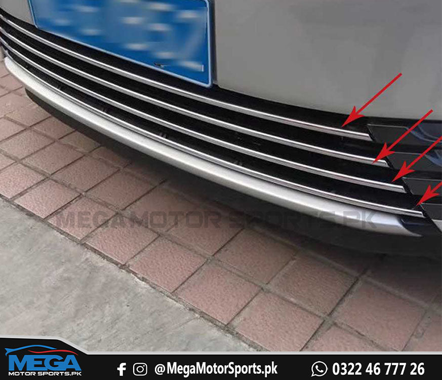 Toyota Corolla FaceLift Lower Grill Chrome Trims - Model 2017-2020