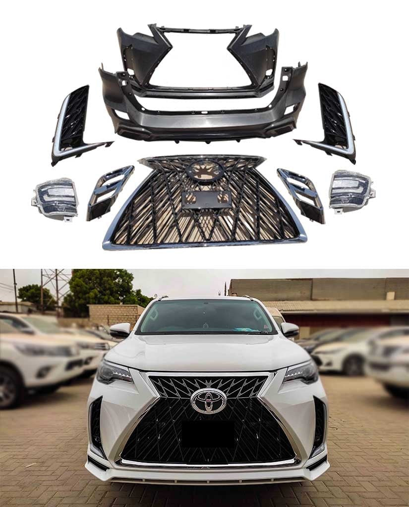 Toyota Fortuner LX570 Lexus Style NKS Body Kit (4 Pcs) For 2016 - 2021