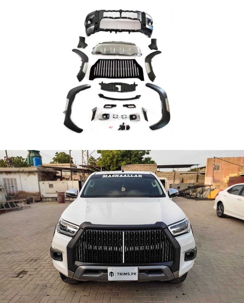 Toyota Hilux Revo Rocco Front Bumper Rolls Royce Style / Revo to Rolls Royce Conversion For 2021 2022