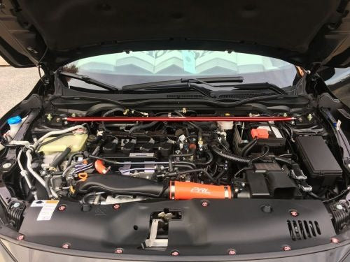 Honda Civic X Front Strud Bar - Red Strud Bar For Models 2016 - 2021